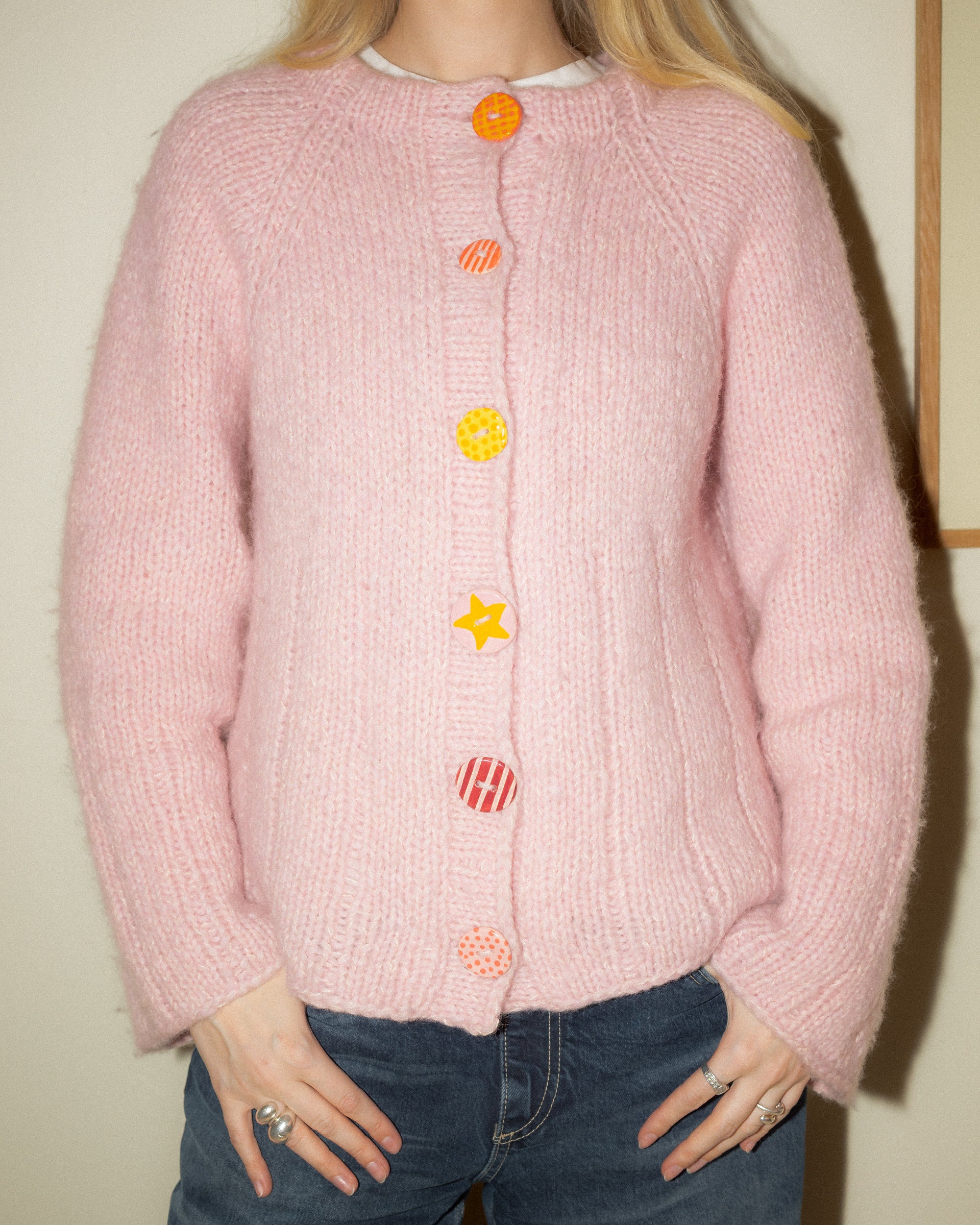 Canvas cardi