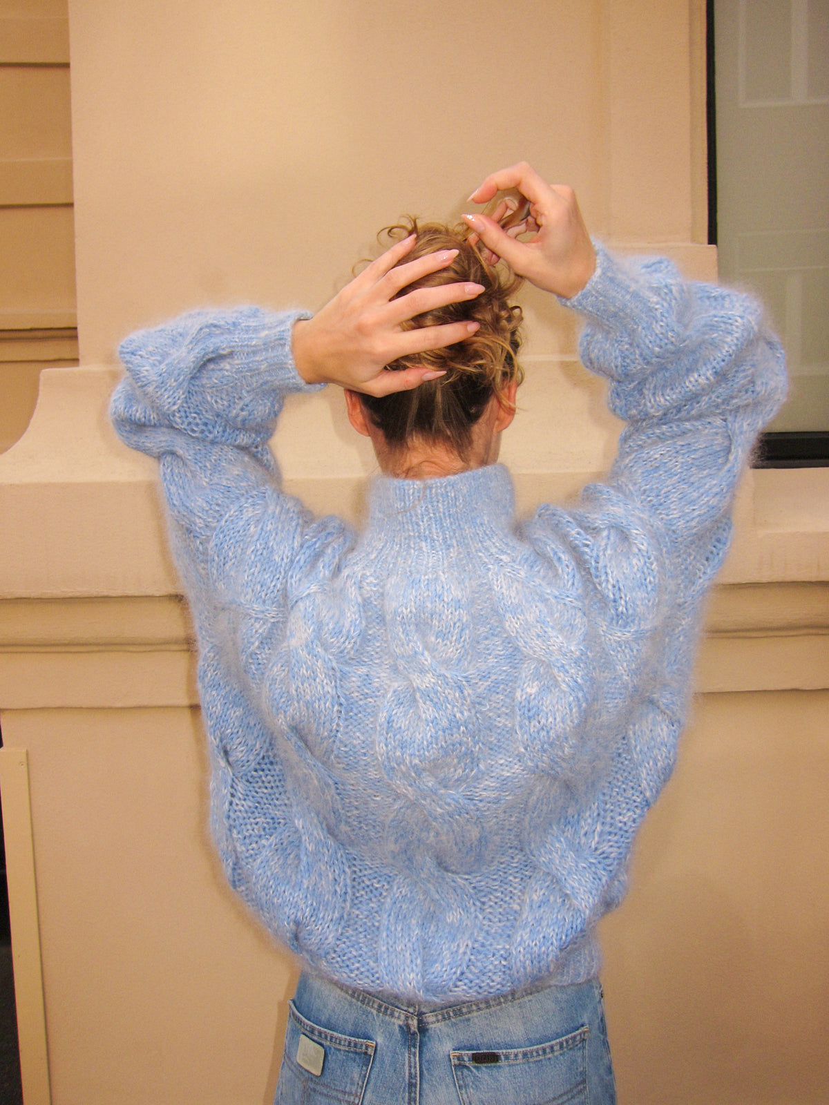 Cable sweater
