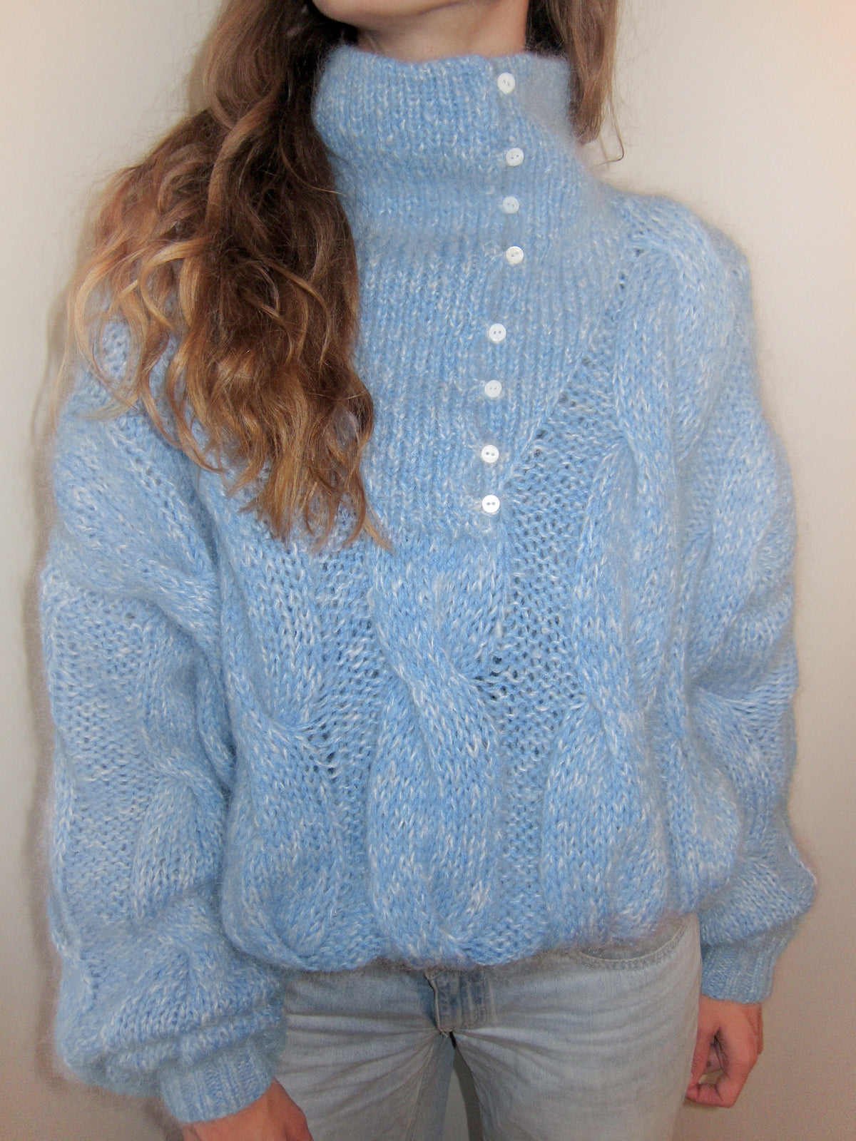 Cable sweater